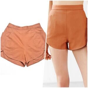 Samantha Pleet | Women | Eden High Waist Burnt Sienna Cotton Petal Shorts | Sz 4